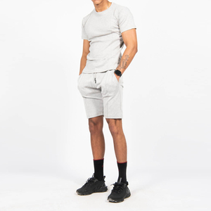 Ensemble T-shirt et short pour homme sur mesure, haute qualité, faible MOQ, respirant, en coton, tenue décontractée d'été, ensemble 2 pièces - Product Image 1