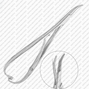 High Quality Needle Holder Ligature Pliers Curved Smaha Tip Dental Surgical Instrument Stainless Steel OEM CE Certified - Product Image 2