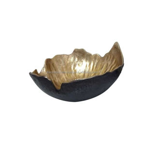 Cuenco para servir al por mayor, cuenco y vajilla decorativos de aluminio personalizados, cuenco y vajilla decorativos de lujo para el hogar y la cocina, cuenco de aluminio metálico - Product Image 4
