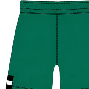 Pantalones Cortos de Rugby Verde Esmeralda y Negro, Cintura Elástica con Cordón, Uniforme de Equipo a Rayas, Personalizado, Transpirable, para Entrenamiento y Rendimiento Atlético - Product Image 3