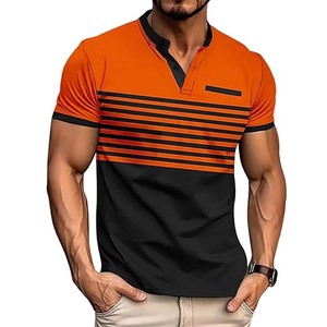 Chemise de golf pour homme avec logo personnalisé OEM, style japonais, motif 3D, polyester/coton écologique, manches courtes - Product Image 2