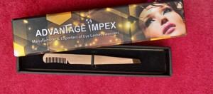 High-Precision Eyelash Tweezers, <b>Lash</b> Extension Tool <b>Kit</b> Spring Action Application Scissors Isolation Tweezers Straight Pointed - Product Image 3