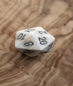 Customizable Polished Carved Animal Style Eco-Friendly White Square Buffalo Horn and Bone <b>Dice</b> - Product Image 5