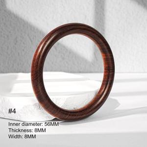 Brazalete de Madera Natural Hecho a Mano, Estilo Boho Étnico Clásico para Mujer, Joyería Redonda Ligera, Accesorio de Regalo para Fiesta - Product Image 6