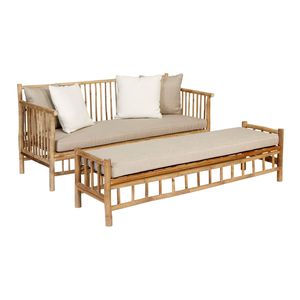 Vietnamese Wholesaler High Quality Bamboo <b>Sofa</b> Set Table and Chairs for Garden Resort Natural Bamboo Furniture Made in Vietnam - Product Image 2