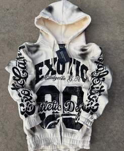 OEM Kids Acid Wash Sun Faded Hoodie and Jogger Set Boys <b>Retro</b> Streetwear Long Sleeve <b>Tracksuit</b> - Product Image 4