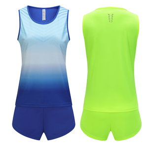 Camiseta Deportiva sin Mangas para Mujer, con Degradado de Color, Absorbente de Humedad, Estampado Sublimado Rojo y Amarillo, para Todas las Temporadas - Product Image 6