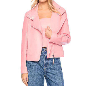 Chaqueta de cuero moderna para mujer con material de cuero duradero, estilo elegante, perfecta para la moda urbana de invierno y uso diario. - Product Image 4