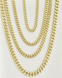 18K Gold Plated Figaro Chain Necklace With Emerald Cut Green Stone Bezel Set Unisex Hiphop Jewelry Gift - Product Image 4