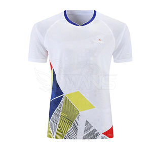 ชุดเทนนิสผู้ชาย AL SWANS INTERNATIONAL คุณภาพสูง สีสันตามสั่ง ระบายอากาศได้ดี ผลิตจากโพลีเอสเตอร์ 100% สำหรับทีม - Product Image 2