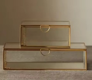 Premium Metal Jewelry Box <b>Storage</b> Organizer Case for Rings Earrings Necklace Accessories for Home <b>Dressing</b> <b>Table</b> and Gift Use - Product Image 4