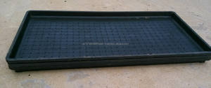 Bandeja de siembra portátil de plástico resistente de 600x300mm, sistema de vivero, bandeja de arroz de PP inyectado, China - Product Image 3