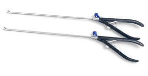 Porte-aiguille laparoscopique, 2 pièces, 5mm x 330mm, à mâchoires droites, instruments chirurgicaux réutilisables - Product Image 1