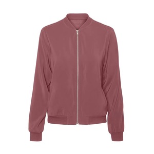 Chaqueta Bomber de Mujer, Color Sólido, Impermeable, Ligera, Tejido con Memoria, Cierre de Cremallera, Cuello Alto, Invierno - Product Image 2