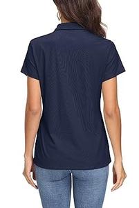 Polo pour femme à prix abordable, en coton, séchage rapide, manches courtes, design personnalisé, uni, idéal pour l'été – Nouvelle collection en promotion - Product Image 4