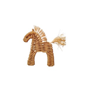 Miniature Rattan Horse Wall Hanging Ornament with rattan present and <b>gift</b> Bulk Wholesale Global Import Supply Order Item - Product Image 1