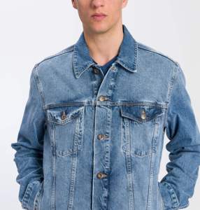 Men's Washed <b>Denim</b> Jacket Regular Fit Turn-down Collar Single Breasted Casual Autumn Cotton <b>Coat</b> - Product Image 3