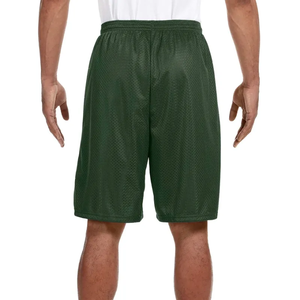 Shorts en mesh grande taille pour hommes, en polyester, blancs, pour le basketball, 100% polyester, décontractés, prêts pour la sublimation - Product Image 2