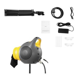 Cannone per Schiuma Portatile da 115 W, Potente Macchina per Schiuma da Giardino e Piscina con Supporto a Treppiede, Generatore di Bolle Portatile da 115 W - Product Image 1