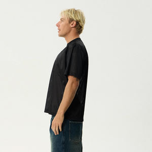 Camiseta de Fútbol Personalizada con Cuello en V, Transpirable, de Malla, Color Negro, Corte Cuadrado Regular, 100% Poliéster, Secado Rápido - Product Image 4