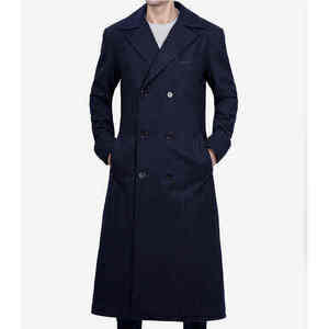Manteau Trench Élégant en Mélange de Laine pour Homme – Veste d'Hiver Chaude et Longue pour l'Automne – Style Urbain Décontracté et Habillé – Vente en Gros - Product Image 1