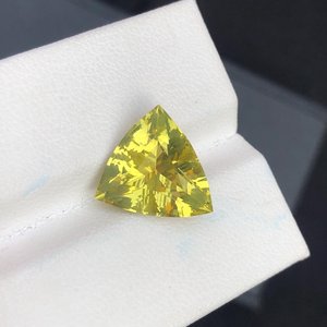 Cuarzo Limón, Gema Natural de Corte Trillón, Piedra Amarilla Suelta de Alta Calidad para Coleccionistas - Product Image 1