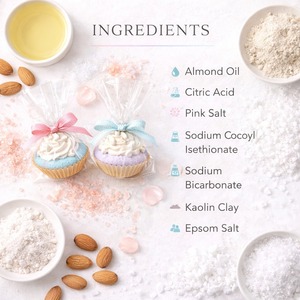 GMP Certified Customize Organic Luxury Cupcake Shape Bath Bombs Dried Roses 100% Natural Ingredients Bulk Relaxing Bath ball - Product Image 4