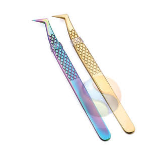 Pince à épiler de précision haut de gamme en acier inoxydable pour cils et bijoux avec logo personnalisé - Product Image 2