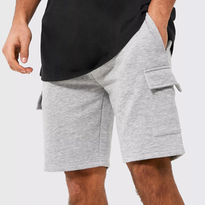 Shorts de survêtement en molleton français tricoté de haute qualité, avec cordon de serrage personnalisé, en coton molletonné de luxe, style cargo pour hommes - Product Image 6