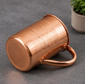 Copper Water <b>Jar</b> with Lid Vintage Design <b>Large</b> Capacity Home Drinkware Premium High Gloss Ayurvedic Wellness Carafe Jug - Product Image 6