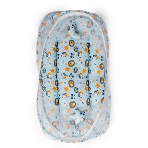 ชุดเครื่องนอนผ้าฝ้ายลายจุดสำหรับเด็กชุดมุ้งกันยุงพร้อมของเล่นแบบห้อยลายสิงโตสีน้ำเงิน - Product Image 2