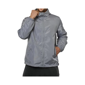 Vestes coupe-vent d'hiver pour hommes de qualité supérieure en gros – Imperméables, coupe-vent, respirantes, à capuche, avec coque extérieure en toile et devant en nylon - Product Image 6