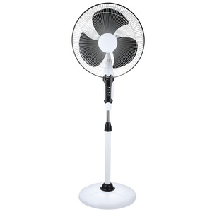 16-Inch Smart Stand Fan with 18mm Copper Motor 3 Speed 400mm PP Blades Oscillating Wire Grill CE Approved BS <b>Plug</b> Household ST 5 - Product Image 1