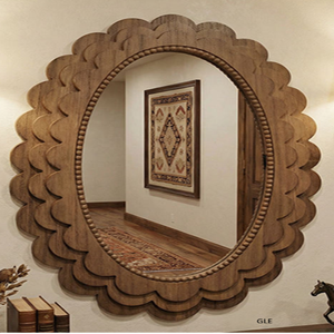 Metal Wall Mirror Framed Modern Wedding Bathroom Vanity Mirror Home <b>Decoration</b> for Living Room - Product Image 6