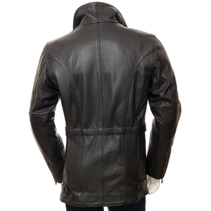 Unique Design Canvas Leather <b>Bomber</b> <b>Jacket</b> for Men Custom Front Logo Lightweight Quick Dry Winter <b>Vintage</b> Style Genuine Leather - Product Image 2