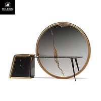 Table de toilette sur mesure de haute qualité avec miroir et chaise, design moderne et simple, couleur personnalisée