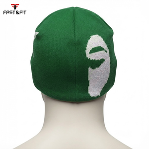 Customizable High Quality Unisex <b>Beanie</b> Hat 100% Cotton Fleece Breathable <b>Waterproof</b> 3D Embroidery Multi-Color Options Latest - Product Image 2