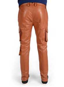 Pantalon en cuir décontracté pour homme avec logo personnalisé - Écologique, respirant, léger, prix bas, best-seller, stock direct usine - Product Image 4