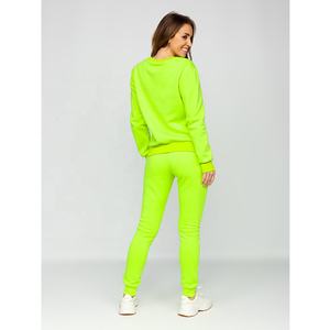 ชุดวอร์ม2ชิ้นมีฮู้ดชุดวอร์มผ้าฝ้าย100% เป็นมิตรกับสิ่งแวดล้อมสำหรับผู้หญิงกางเกงวิ่งขาตรงไซส์ใหญ่พิเศษสำหรับฤดูหนาว - Product Image 5