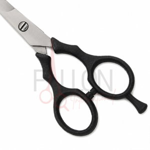 Ciseaux de coiffure en acier inoxydable, ciseaux de barbier à manche noir pour coiffeur - Product Image 3