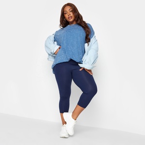 Camiseta Oversize Vintage Azul Sólido con Lavado Ácido para Mujer, Tallas Grandes, con Estampado de Eslogan, Bordado y Teñido Anudado, de Algodón Suave - Product Image 6