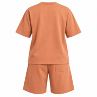 Ensemble décontracté unisexe été 2026 : short et chemise à manches courtes unies, en tissu tissé et tricoté, extensible (Spandex/Coton), respirant, coupe ample, séchage rapide