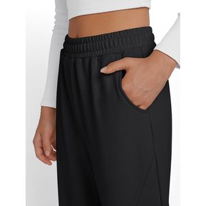 กางเกงจ็อกเกอร์ทรงหลวมเอวสูงสำหรับผู้หญิง คอลเลคชั่นฤดูใบไม้ร่วง 2025 ของ Custom Queen พร้อมกระเป๋า ทรงขาตรงเอวกลาง - Product Image 4