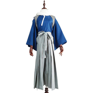 Ensemble de hakama d'Aikido sur mesure, couleur contrastée, vêtements traditionnels japonais pour l'extérieur, ensemble de 2 pièces avec ceinture à motif à carreaux - Product Image 4