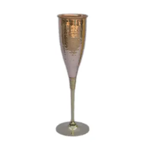 Klassisches Design Kupfer becher mit Champagner glas für Restaurant Hotel und Party Design Trinkglas zum günstigsten Preis