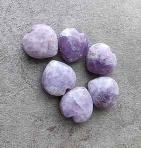 Lepidolite naturelle en forme de cœur, cabochon briolette calibré, vente en gros, pierre précieuse en vrac pour bijoux, cristal de guérison - Product Image 2