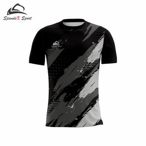 <b>100</b>% Cotton <b>Polyester</b> Fleece Digital Print Solid Pickleball <b>Shirts</b> Custom Logo OEM ODM Breathable Quick Dry Anti-UV Short Sleeve - Product Image 3
