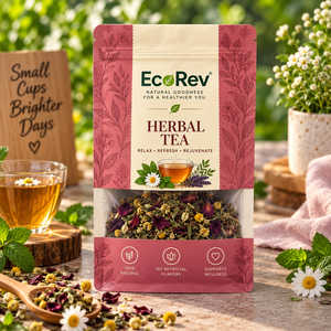 Bolsa Ecológica EcoRev para Té de Hierbas, con Cierre de Cremallera, Reutilizable, Laminada, BOPP/VMCPP, Impresa con Serigrafía, Empaque Natural para Bienestar - Product Image 2