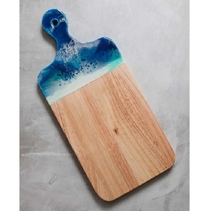 Tabla de Cortar de Madera y Resina de Primera Calidad con Asa, Nueva Tabla de Cortar para Alimentos y Frutas de Diseño, Accesorios para Uso en la Cocina - Product Image 1