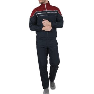 Conjunto Deportivo para Hombre, Chaqueta con Cierre Completo y Pantalones Deportivos, Transpirable, de Secado Rápido, 100% Poliéster, para Correr, Gimnasio y Entrenamiento - Product Image 1